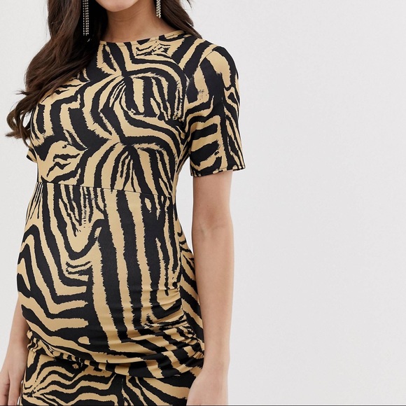 Animal print maternity dress - Picture 3 of 3